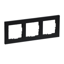Legrand Seano+ 3-fach Rahmen, nachhaltige Produktion und Verpackung, Schwarz, 765383
