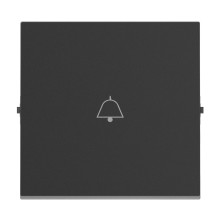 Legrand SEANO Wippe mit Klingelsymbol für Wechselschalter, Taster und Kreuzschalter, Schalterabdeckung, Wippenplatte, Anthrazit, 765412