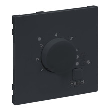Legrand SEANO Abdeckung für elektronisches Raumthermostat, Anthrazit, 765451