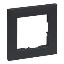 Legrand SEANO 1-fach Rahmen, 87x87mm, Anthrazit, 765471