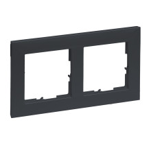 Legrand SEANO 2-fach Rahmen, 87x158mm, Anthrazit, 765472