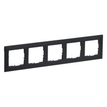 Legrand SEANO 5-fach Rahmen, 87x372mm, Anthrazit, 765475