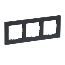 Legrand Seano+ 3-fach Rahmen, nachhaltige Produktion und Verpackung, Anthrazit, 765483