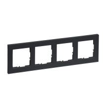 Legrand Seano+ 4-fach Rahmen, nachhaltige Produktion und Verpackung, Anthrazit, 765484