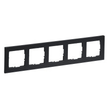 Legrand Seano+ 5-fach Rahmen, nachhaltige Produktion und Verpackung, Anthrazit, 765485