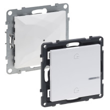 Legrand SEANO with Netatmo Unterputz-Gateway, Funk-Gateway, Master-Switch Kommen/Gehen, LED-Batteriestatus, Wandsender, Smart Home-Set, Ultraweiß, 765630