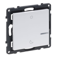 Legrand SEANO with Netatmo Szenentaster Tag/Nacht, Steuern von Alltagsszenarien, HOME + CONTROL App, Smart Home, Ultraweiß, 765637