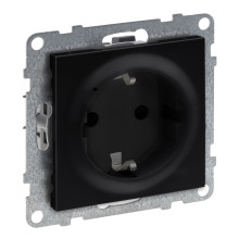 Legrand SEANO with Netatmo vernetzte Steckdose, Messung des Stromverbrauchs, Schrauben oder Spreizkrallen, LED-Anzeige, Smart Home, 16A, 3680W, Schwarz, 765840