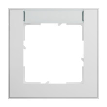 Legrand Seano+ 1-fach Rahmen mit Beschriftungsfeld, nachhaltige Produktion und Verpackung, Ultraweiß, 765891