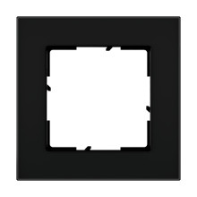 Legrand SEANO Natura 1-fach Rahmen aus Echtmaterial, nachhaltige Produktion und Verpackung, Designausführung: Black Smoked Glas, 766111