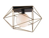LUCE Design Abraxas Deckenleuchte E27 dimmbar Gold/Schwarz
