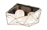 LUCE Design Abraxas Deckenleuchte 4fach E27 Gold/Schwarz