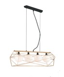 LUCE Design Abraxas Pendelleuchte 4fach E27 Gold/Schwarz