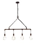 LUCE Design Armacord Pendelleuchte 4fach E27 Rostfarbig Antik