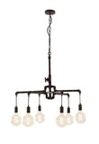 LUCE Design Armarcord Pendelleuchte 6fach E27 Rostfarbig Antik