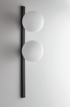 LUCE Design Enoire Wandleuchte 2fach E14 Schwarz