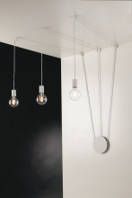 LUCE Design Habitat Deckenleuchte 3fach E27 Weiß