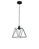LUCE Design Santana Pendelleuchte E27 dimmbar Schwarz