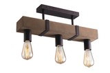 LUCE Design Texas Deckenleuchte 3fach E27 Braun Antik