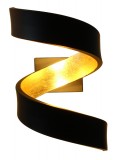 LUCE Design Helix LED Wandleuchte 2fach 3000 K 6W Schwarz, Gold