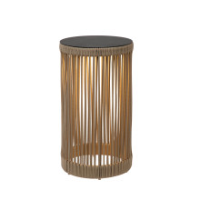 Lucide PINGI LED Tischlampe 3W dimmbar IP44 Warmweiss Modern Taupe 06822/62/41