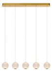 Lucide CINTRA LED Pendelleuchte 21W Transparent, Mattes Gold, Messing 90Ra 13499/21/60