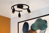 Lucide CARO Deckenleuchte 3x GU10 360° drehbar Schwarz 13955/03/30
