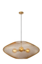 Lucide MESH E27 Pendelleuchten 3-fach Vintage Mattgold 80-500cm 21423/88/02
