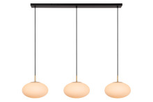 Lucide ELYSEE E27 Pendelleuchten 3-fach Klassisch Opal 70-150cm 21430/03/61