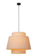 Lucide TRIBUTE E27 Pendelleuchten Landhausstil Beige 90-180cm 21435/60/38