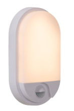 Lucide HUPS IR LED Wandleuchte 10W Weiß, Opal Sensor IP54 22864/10/31