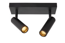 Lucide GRADO GU10 (MR11) Deckenstrahler 2-fach Modern Schwarz 22974/02/30