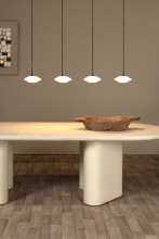 Lucide TREVOR G9 Pendelleuchten 4-fach Modern Opal 50-150cm 25414/04/61