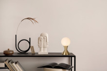 Lucide MOYA Tischlampe G9 Mattes Gold, Messing, Opal 25516/01/02