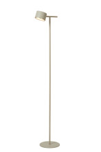Lucide GIAN LED Stehlampe 9W dimmbar Warmweiss Modern Taupe 44717/08/41