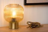 Lucide MALOTO Tischlampe E27 Amber, Mattes Gold, Messing 45586/20/62