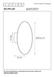 Lucide EKLYPS LED LED Wandleuchte 8W Weiß 46201/08/31