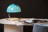 Lucide CATO Tischlampe E27 Blau, Chrom 46516/01/35