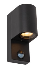 Lucide ZARO IR Wandleuchte GU10 Schwarz Sensor IP65 69803/01/30