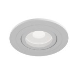 Maytoni Atom Downlight, Einbauleuchte GU10 hellgrau Ø92mm