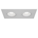 Maytoni Atom Downlight, Einbauleuchte 2x GU10 Weiss 2-fach