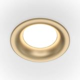 Maytoni Slim Downlight, Einbauleuchte GU10 Matt-Gold Ø8,5mm