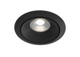 Maytoni Yin LED Downlight, Einbauleuchte 12W Schwarz Warmweiss Ø98mm