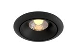 Maytoni Yin LED Einbaustrahler für angehängte Decken 8W Schwarz Warmweiss Ø98mm