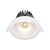 Maytoni Yin LED Downlight, Einbauleuchte 12W dimmbar Weiss 90Ra Ø9,8mm Warmweiss