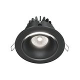 Maytoni Yin LED Downlight, Einbauleuchte 12W dimmbar Schwarz 90Ra Ø9,8mm Neutralweiss