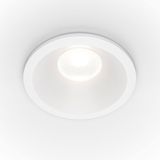 Maytoni Zoom LED Downlight, Einbauleuchte 6W dimmbar Weiss IP65 90Ra Ø6mm Warmweiss