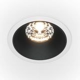 Maytoni Alfa LED Downlight, Einbauleuchte 15W dimmbar Schwarz / Weiss 90Ra Ø8,5mm Neutralweiss