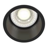 Maytoni Reif Downlight, Einbauleuchte GU10 Schwarz Ø68mm