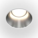 Maytoni Share Downlight, Einbauleuchte GU10 Silber-Matt Ø14mm